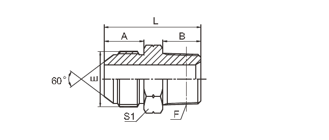 Encaixes do adaptador da linha de tubulação do aço carbono/Bspp masculino ao adaptador 1st-Sp de Bspt