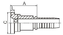 Adaptador hidráulico Sae J516 da flange do Sae dos encaixes da flange do aço carbono